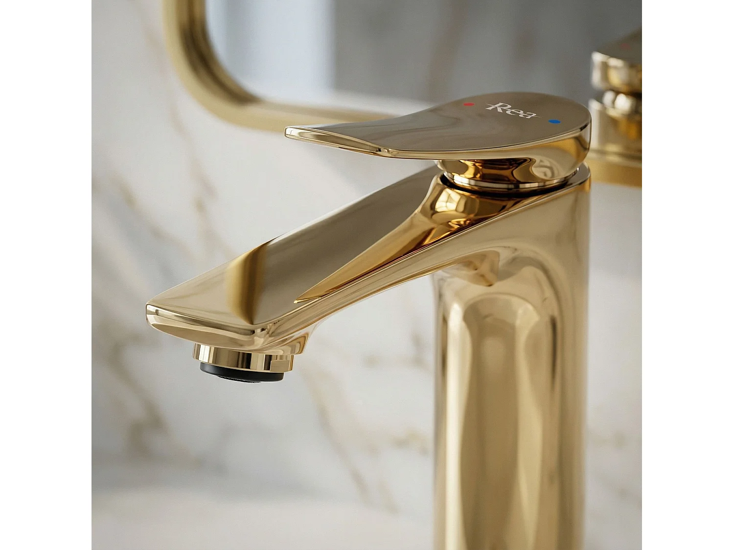 Robinet De Lavabo Rea Vision Low Premium Gold