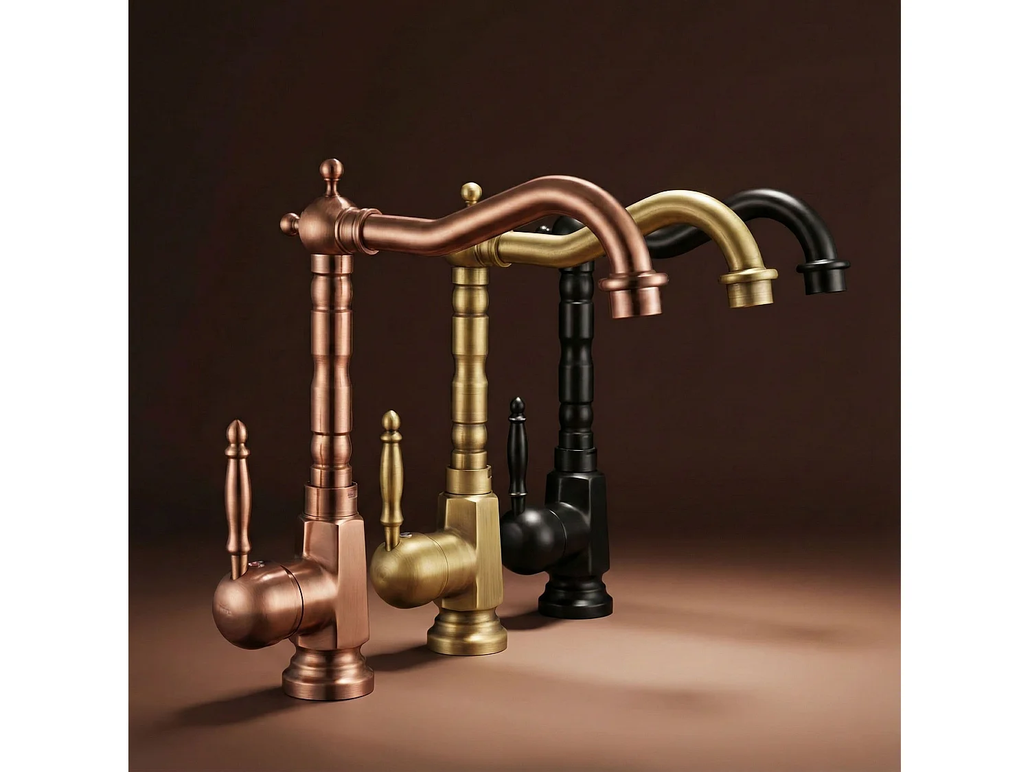 Robinet De Lavabo Rea Bona High Brush Copper