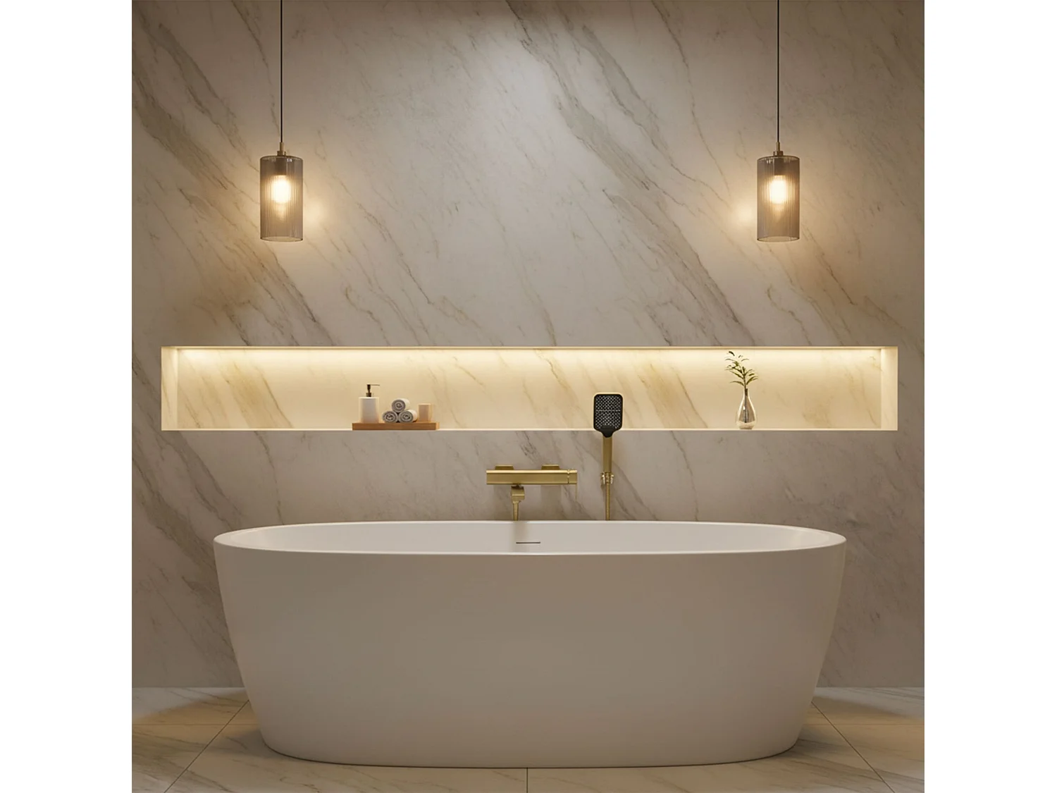 Badmengkraan Rea Arlo Brushed Gold