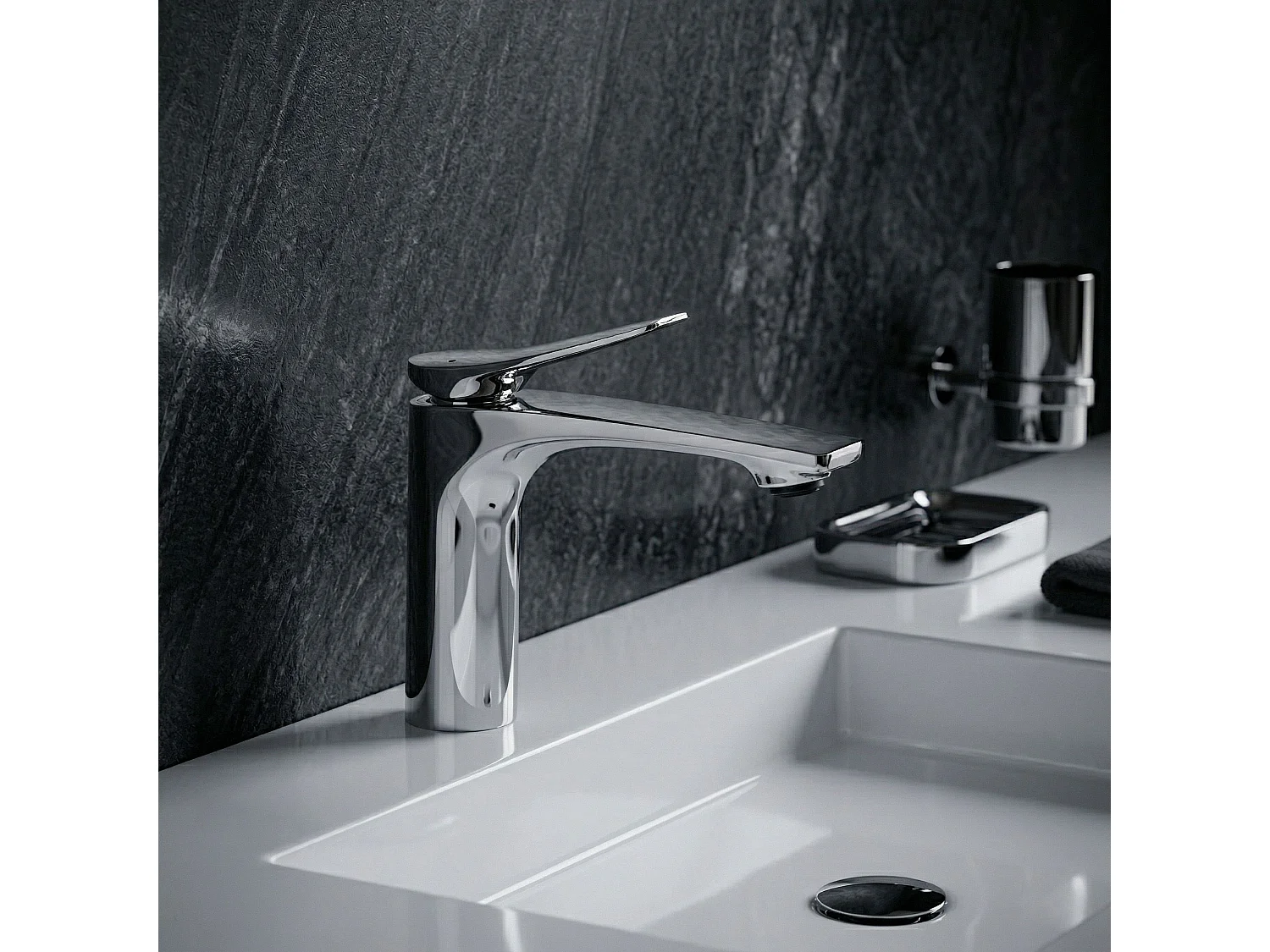 Robinet De Lavabo Rea Vision Low Premium Chrome