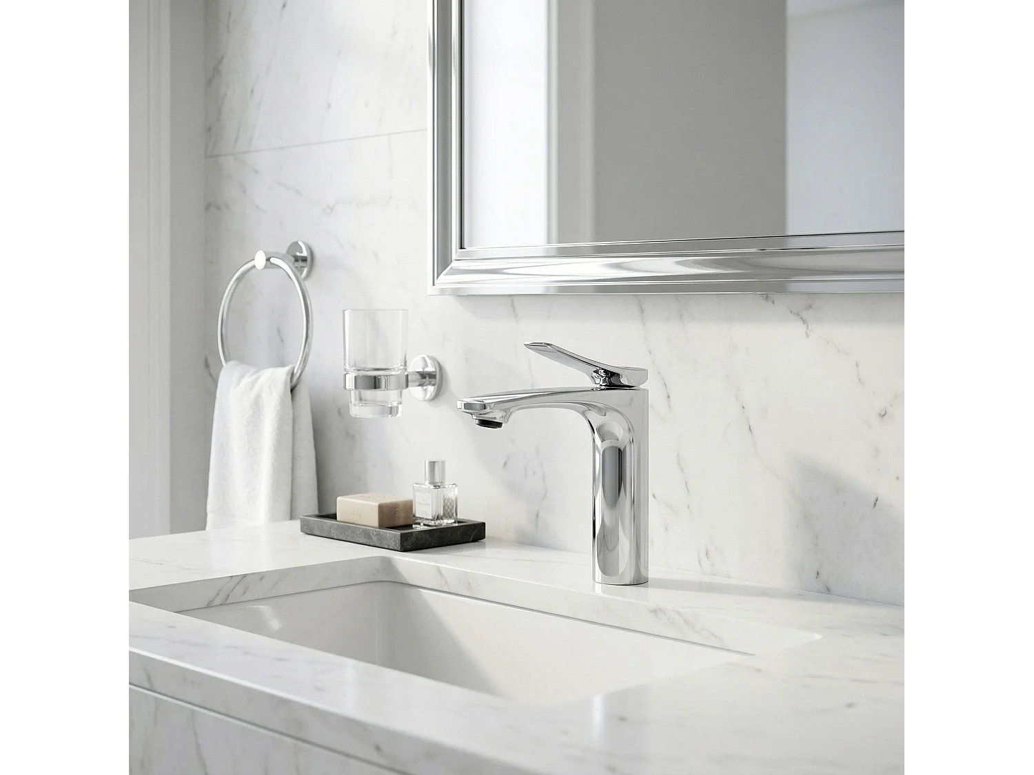 Robinet De Lavabo Rea Vision Low Premium Chrome