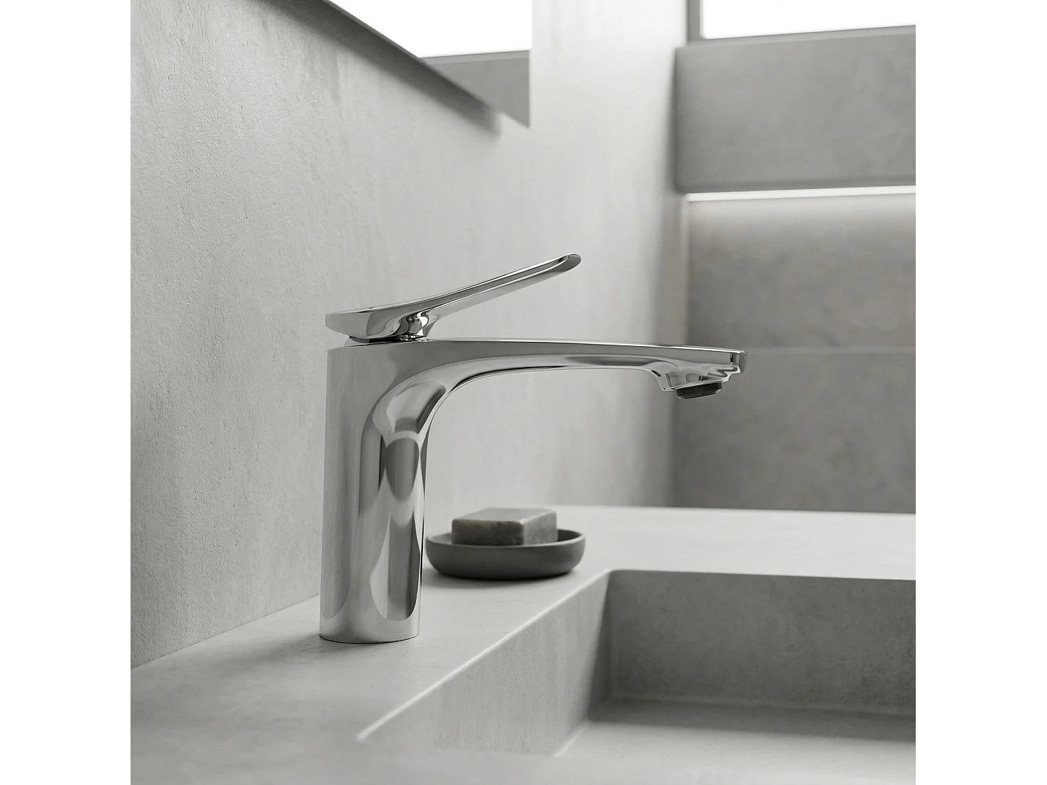 Robinet De Lavabo Rea Vision Low Premium Chrome