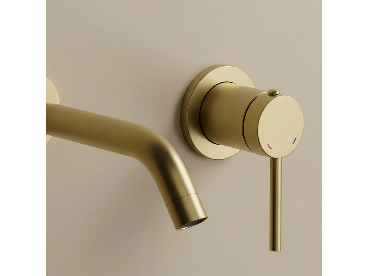 Inbouw Wastafelmengkraan Rea Clif Brushed Gold