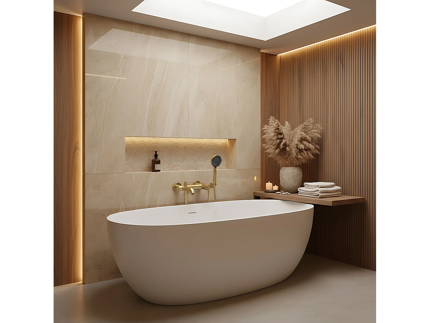 Badkraan Rea Foster Brush Gold