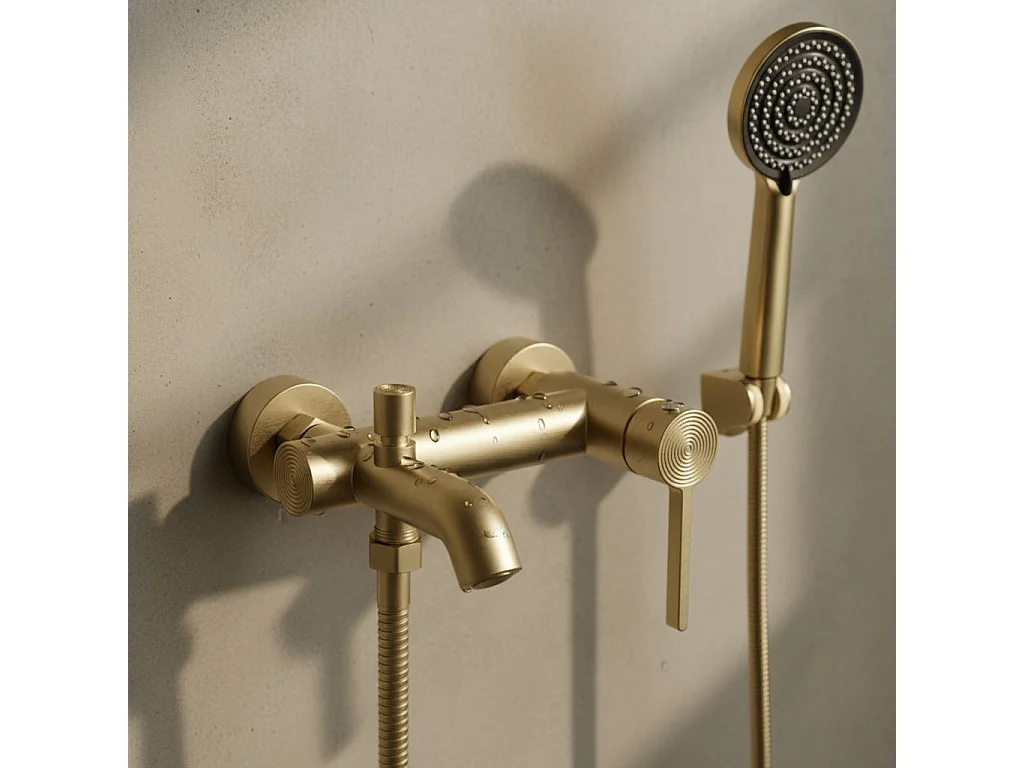 Badkraan Rea Foster Brush Gold