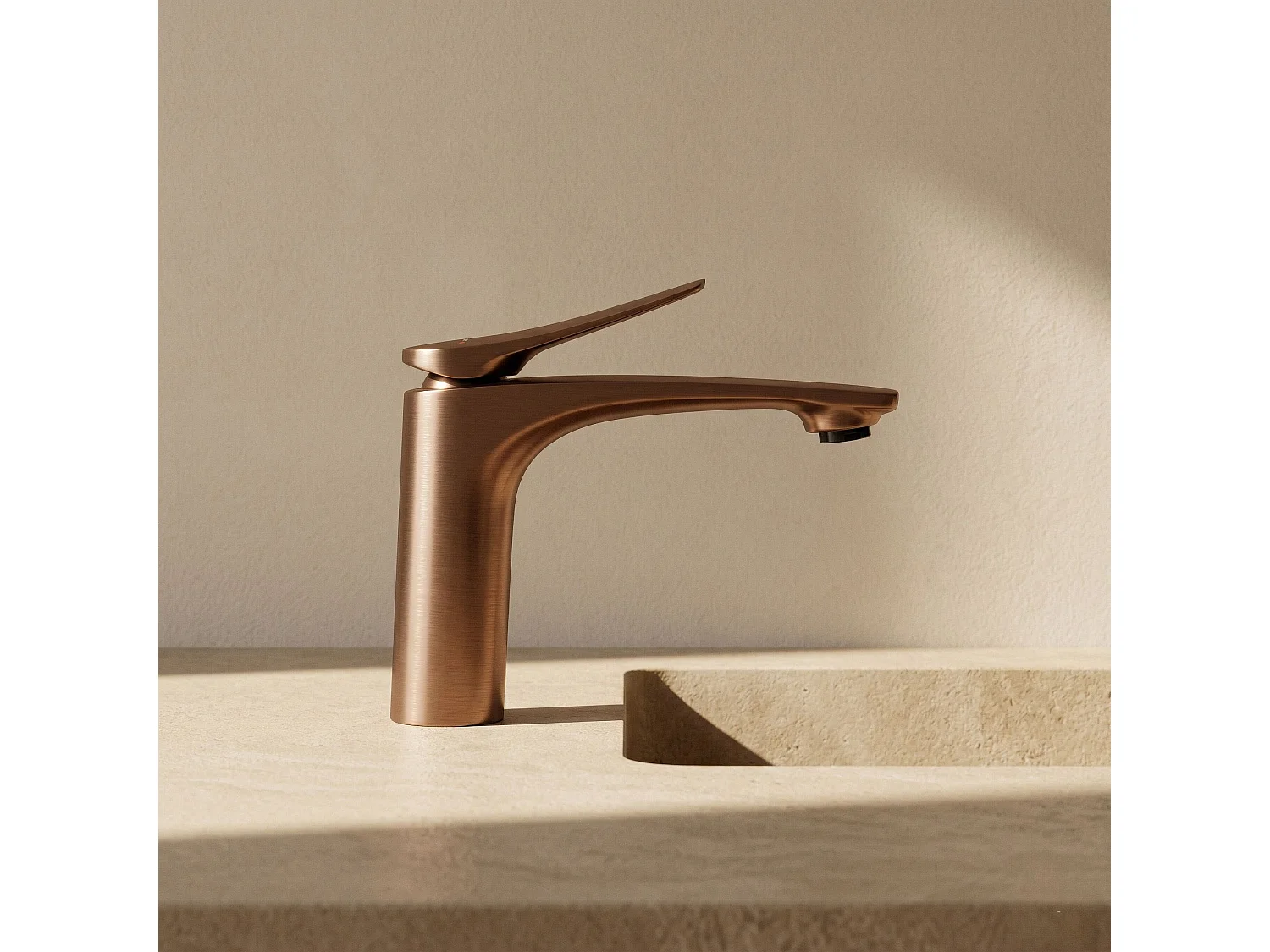 Robinet De Lavabo Rea Vision Low Premium Brush Copper