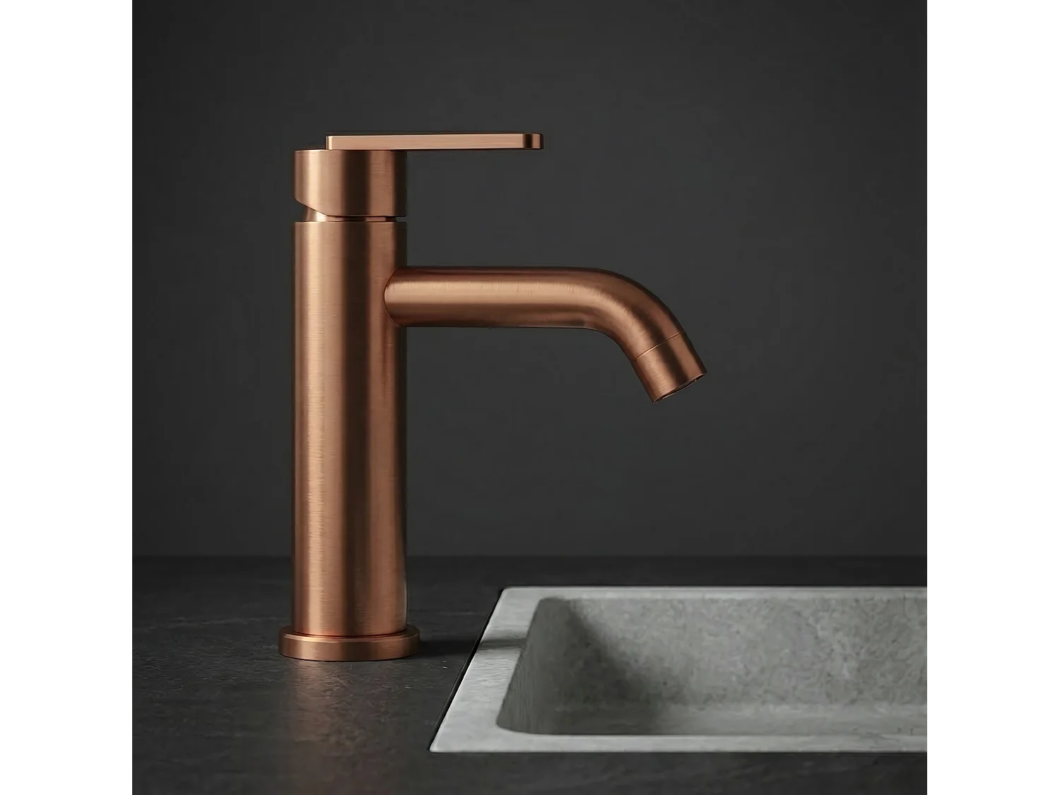 Robinet De Lavabo Rea Ontario Low Brush Copper