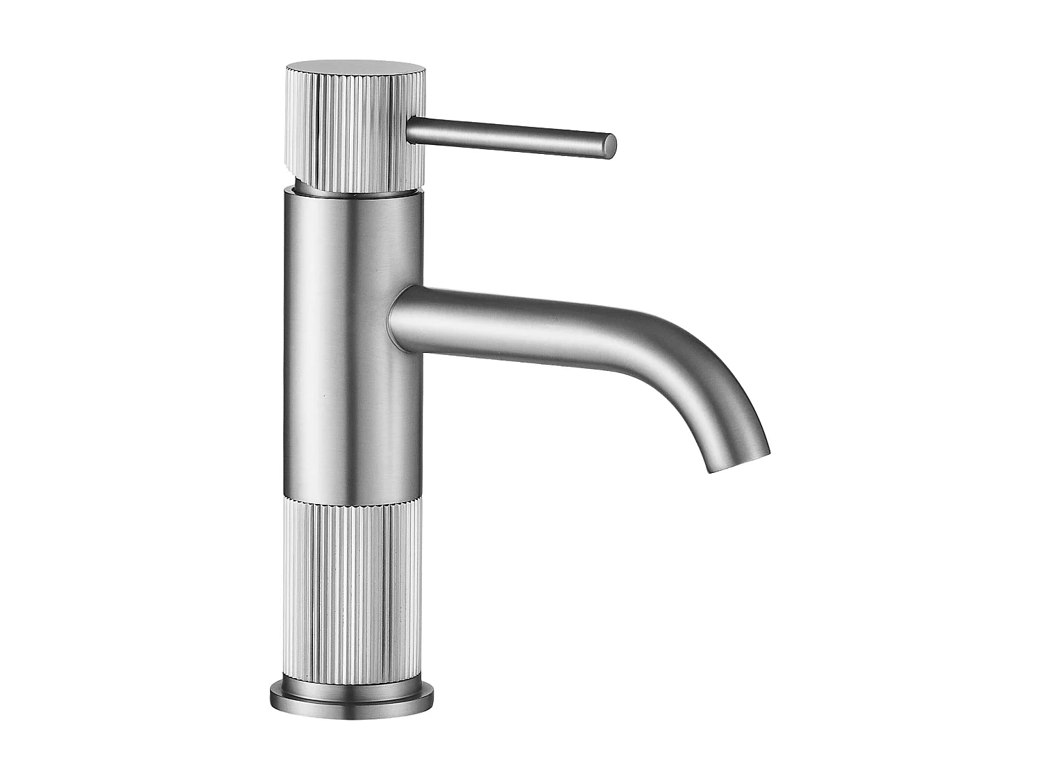 Robinet De Lavabo Rea Lungo Stripe Brush Steel