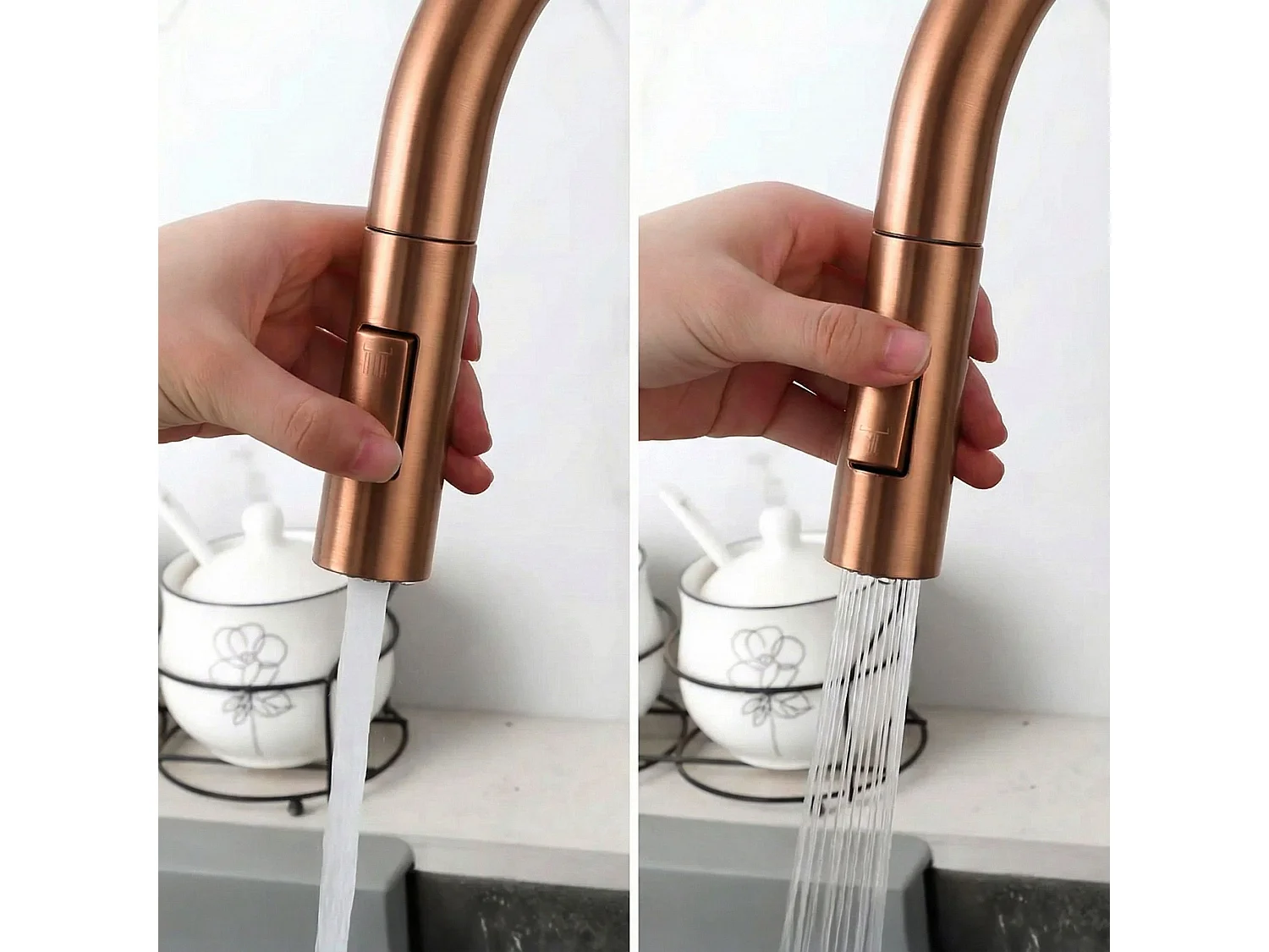 Robinet De Cuisine Rea Eco Fresh Brush Copper