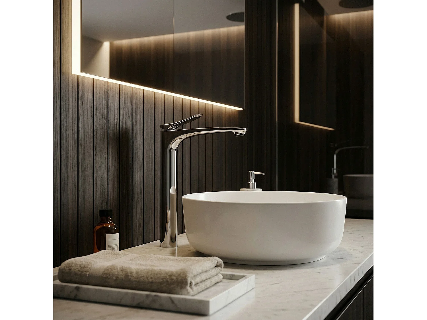 Robinet De Lavabo Rea Vision High Premium Chrome