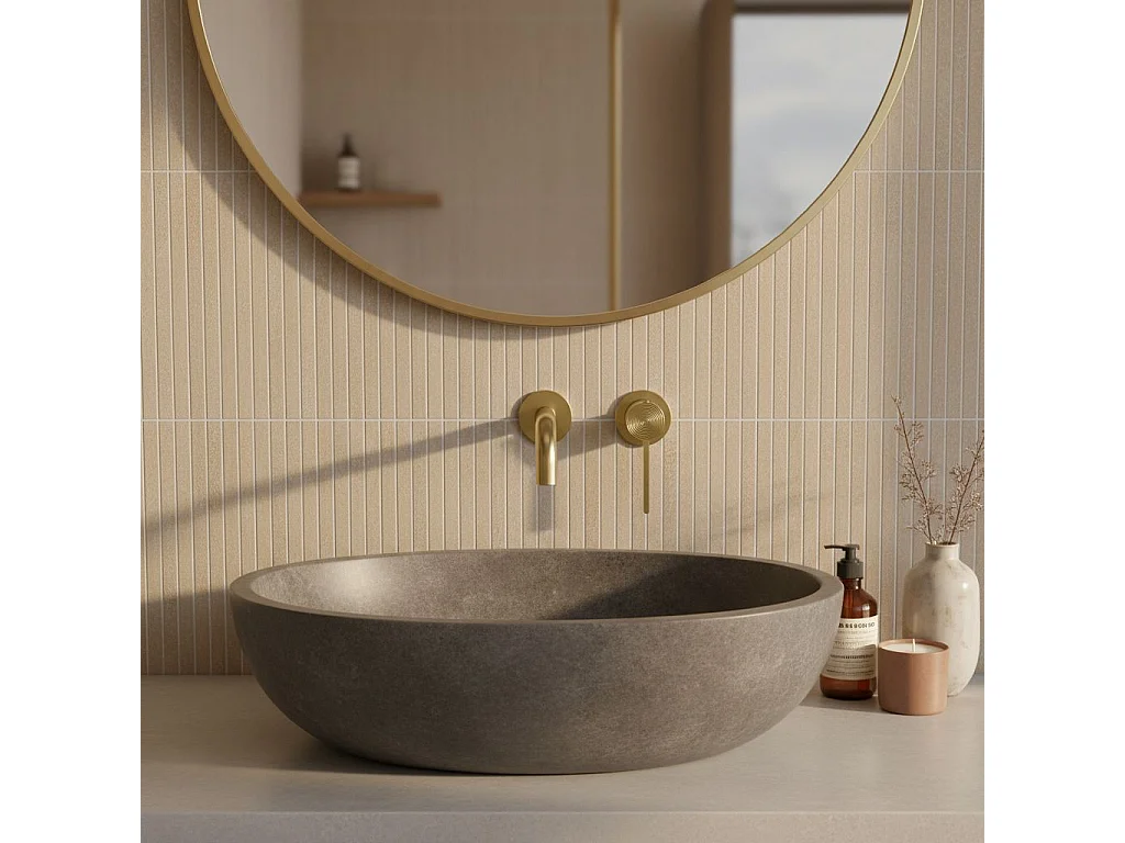 Robinet De Lavabo Encastré Rea Foster Brush Gold