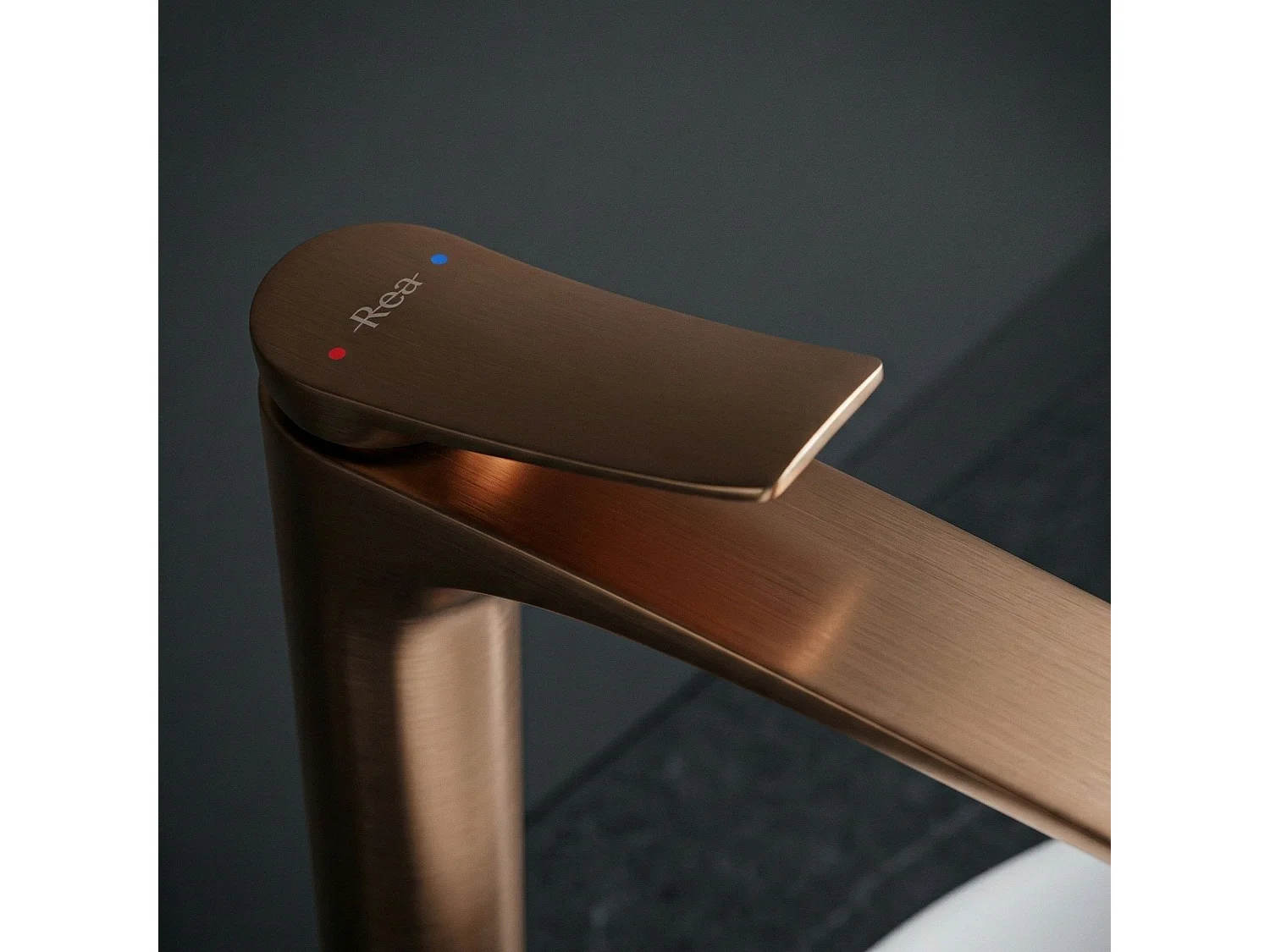 Robinet De Lavabo Rea Vision High Premium Brushed Copper