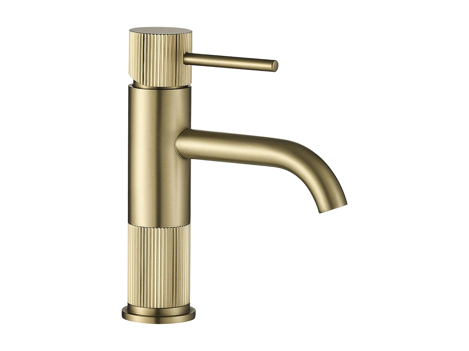 Robinet De Lavabo Rea Lungo Stripe Brush Gold