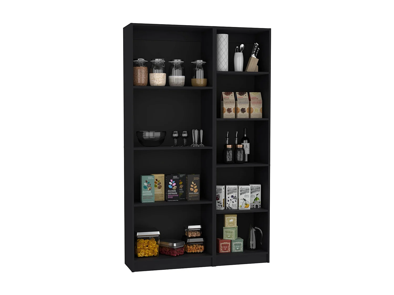 Conjunto de Estantes Modernos com Design Elegante e Funcional