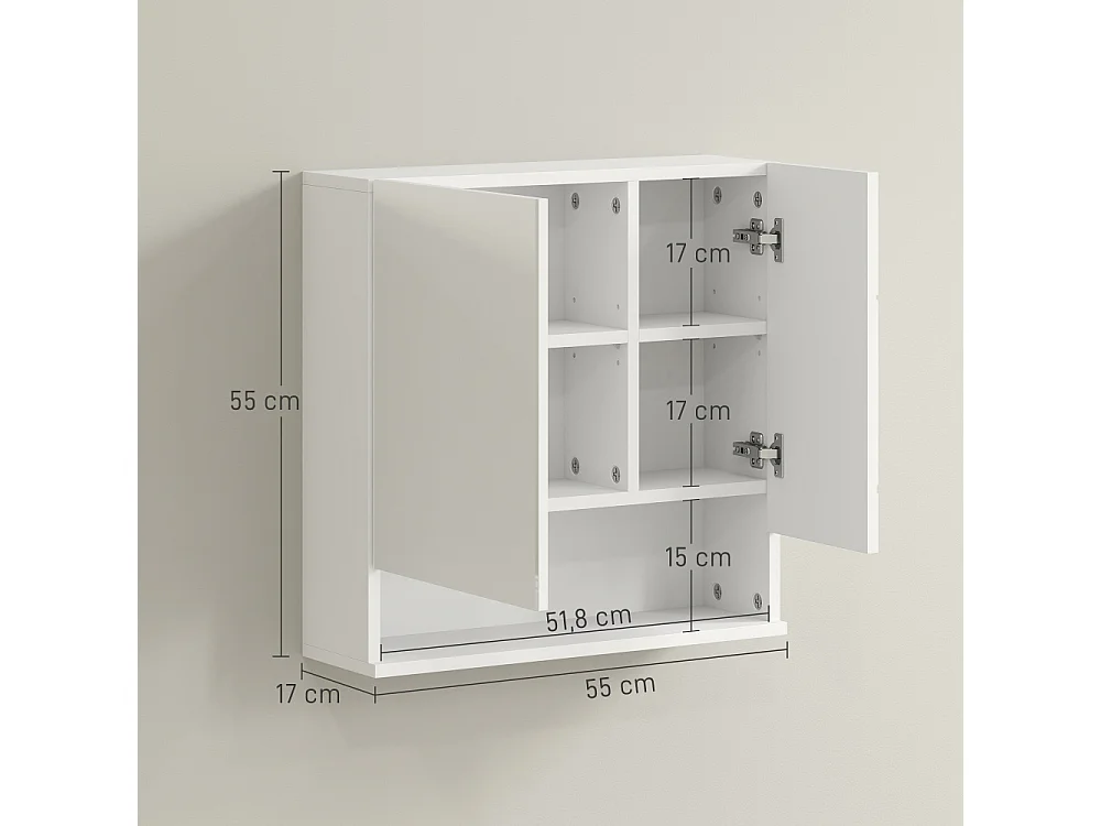 Armoire de salle de bain murale blanche