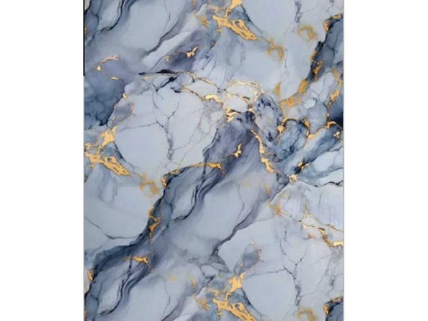 Panneau mural effet marbre bleu Nordic 122x260 cm - Protocole Home