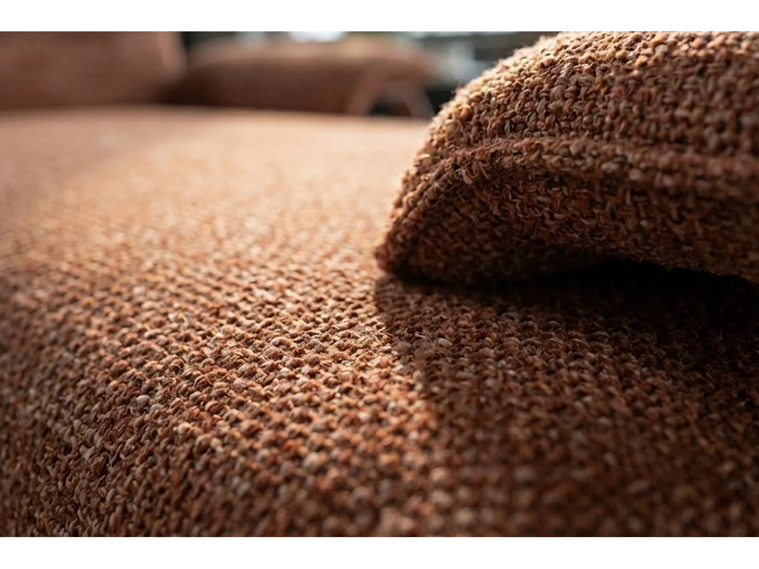 Ecksofa - Braun Flachgewebe - ANISSA