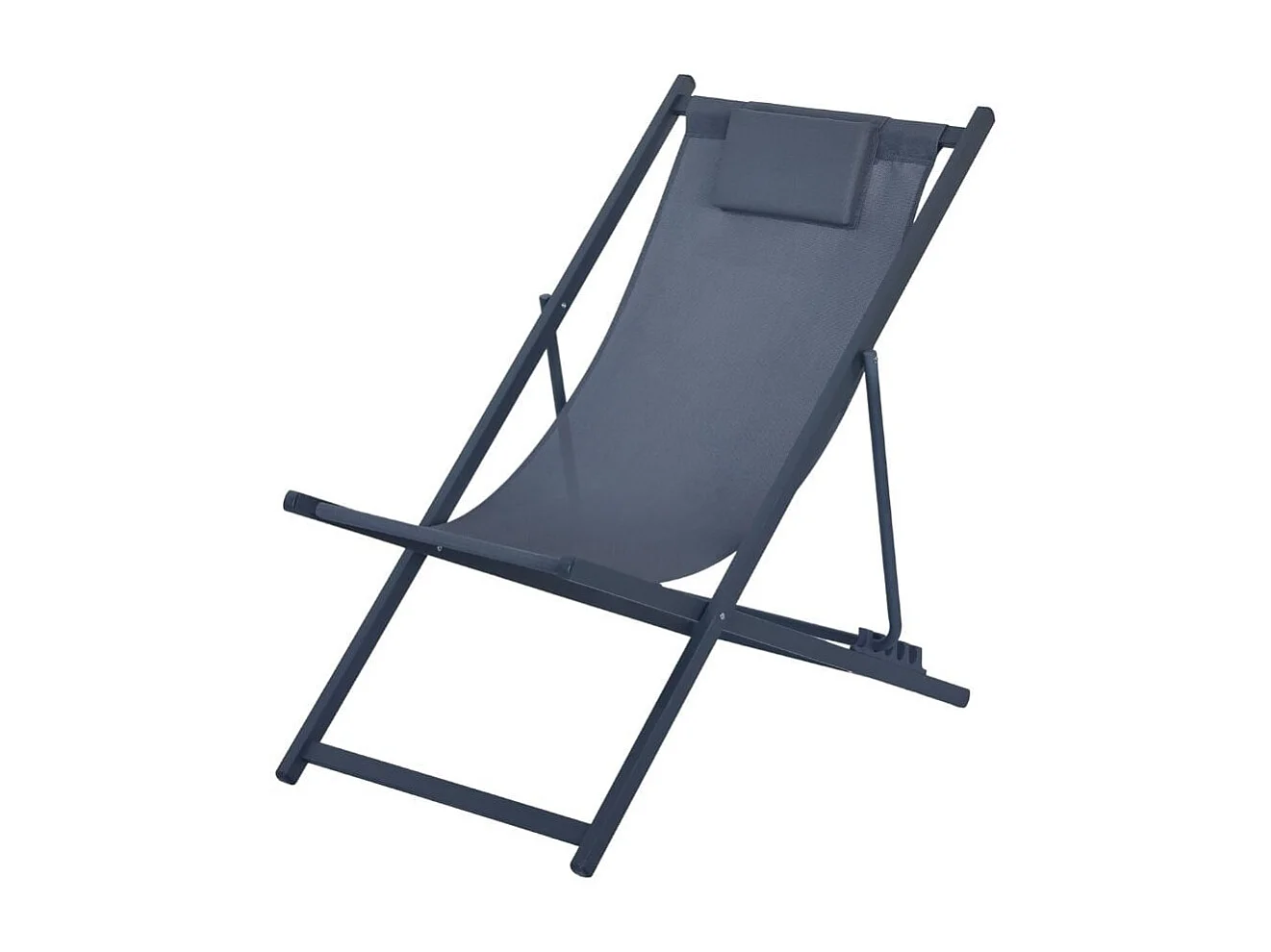 Hamaca Alcaraz plegable con reposacabezas antracita 92-81x61x97-100 cm