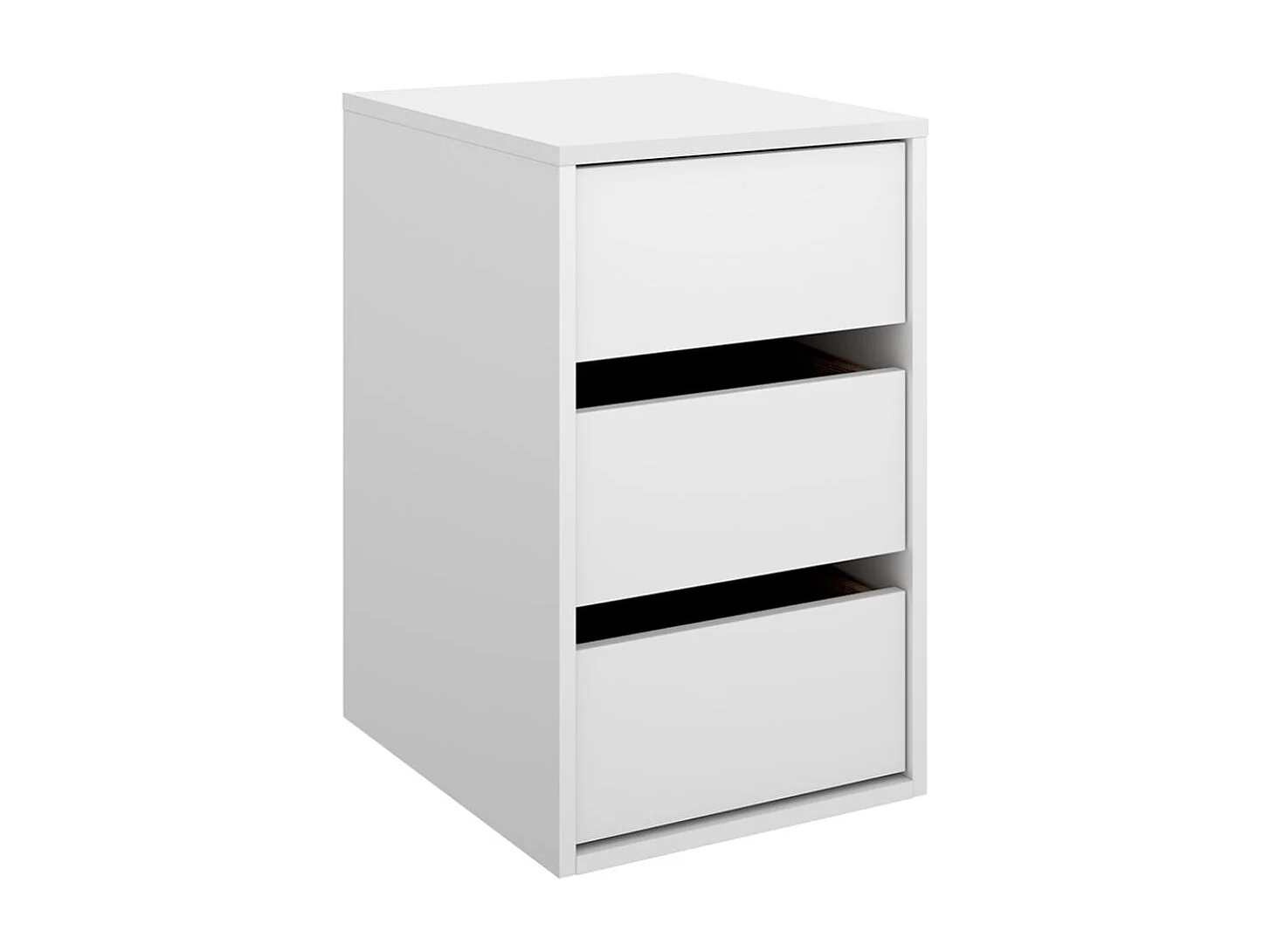 Cajonera interior 3 cajones blanco 60,5x37x40 cm