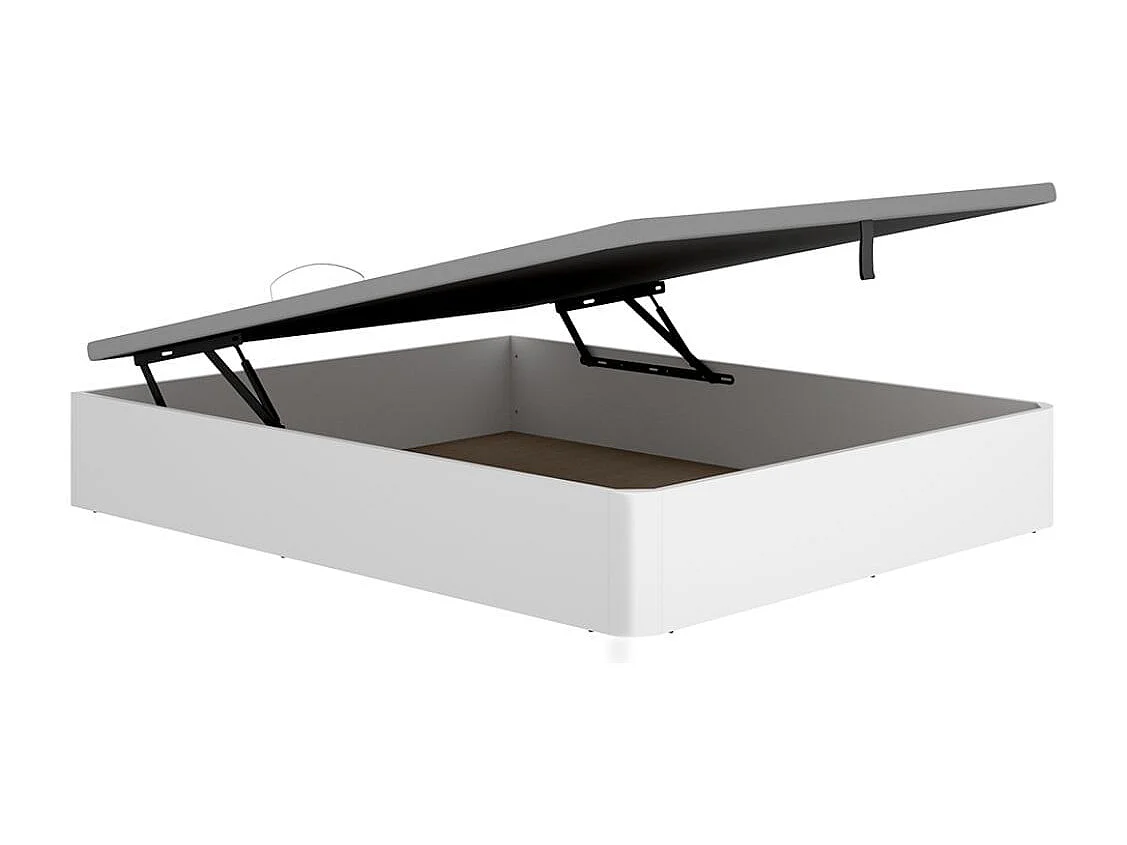 Canapé Round diseño abatible blanco 28,5x135x190 cm