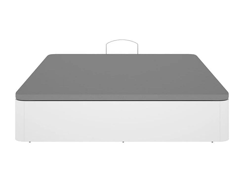 Canapé Round diseño abatible blanco 28,5x135x190 cm