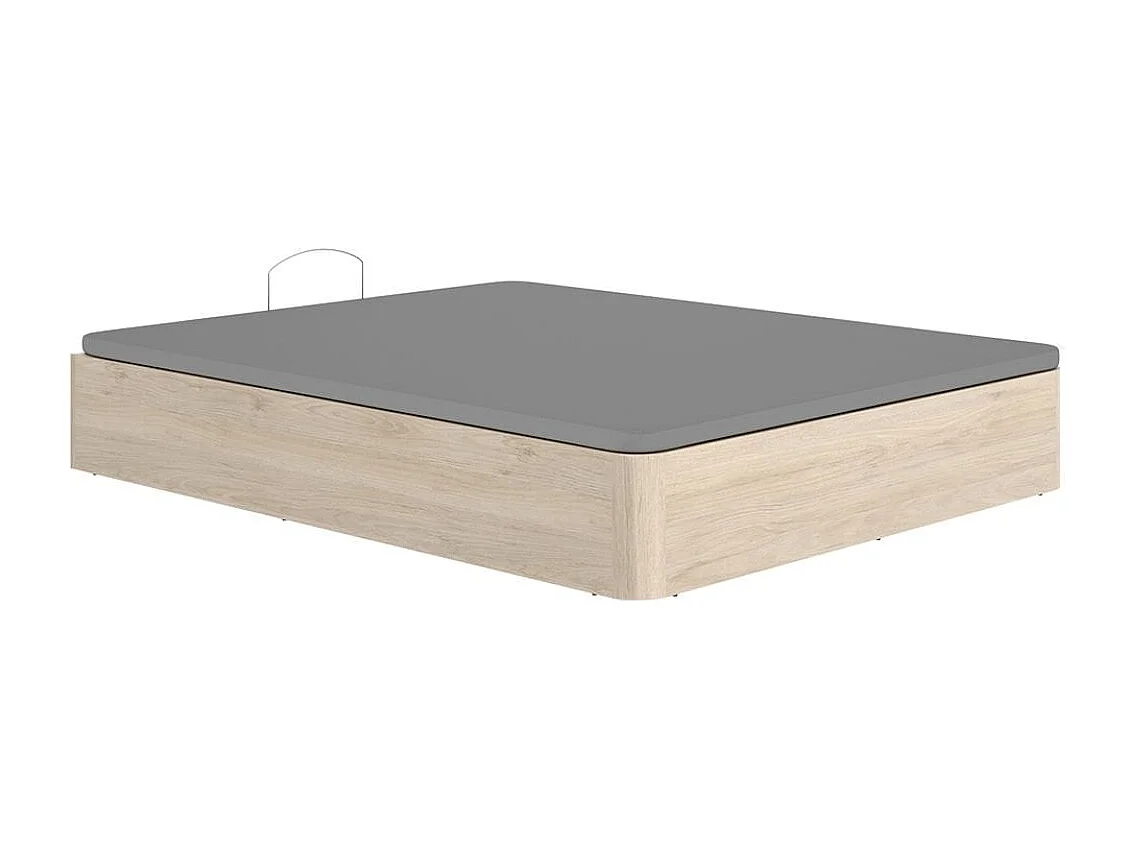 Canapé Round diseño abatible natural 28,5x135x190 cm