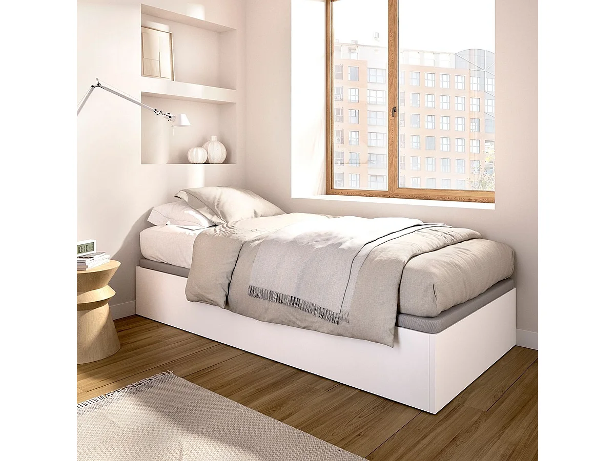 Canapé Nest diseño abatible blanco 90x190 cm