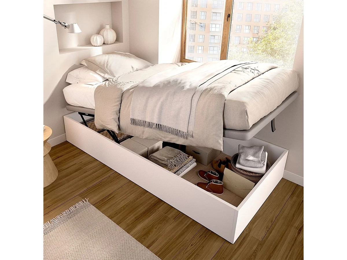 Canapé Nest diseño abatible blanco 90x190 cm