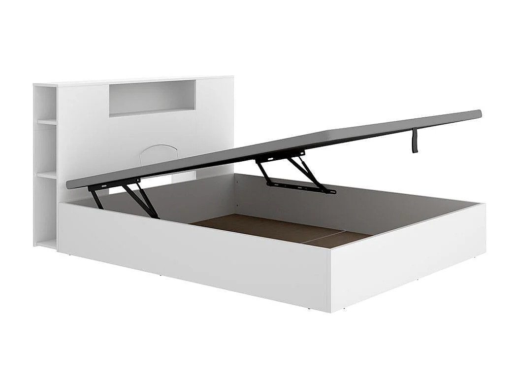 Composición de dormitorio Pack Ten cabecero con canapé abatible blanco 95,5x157,2x213,4 cm