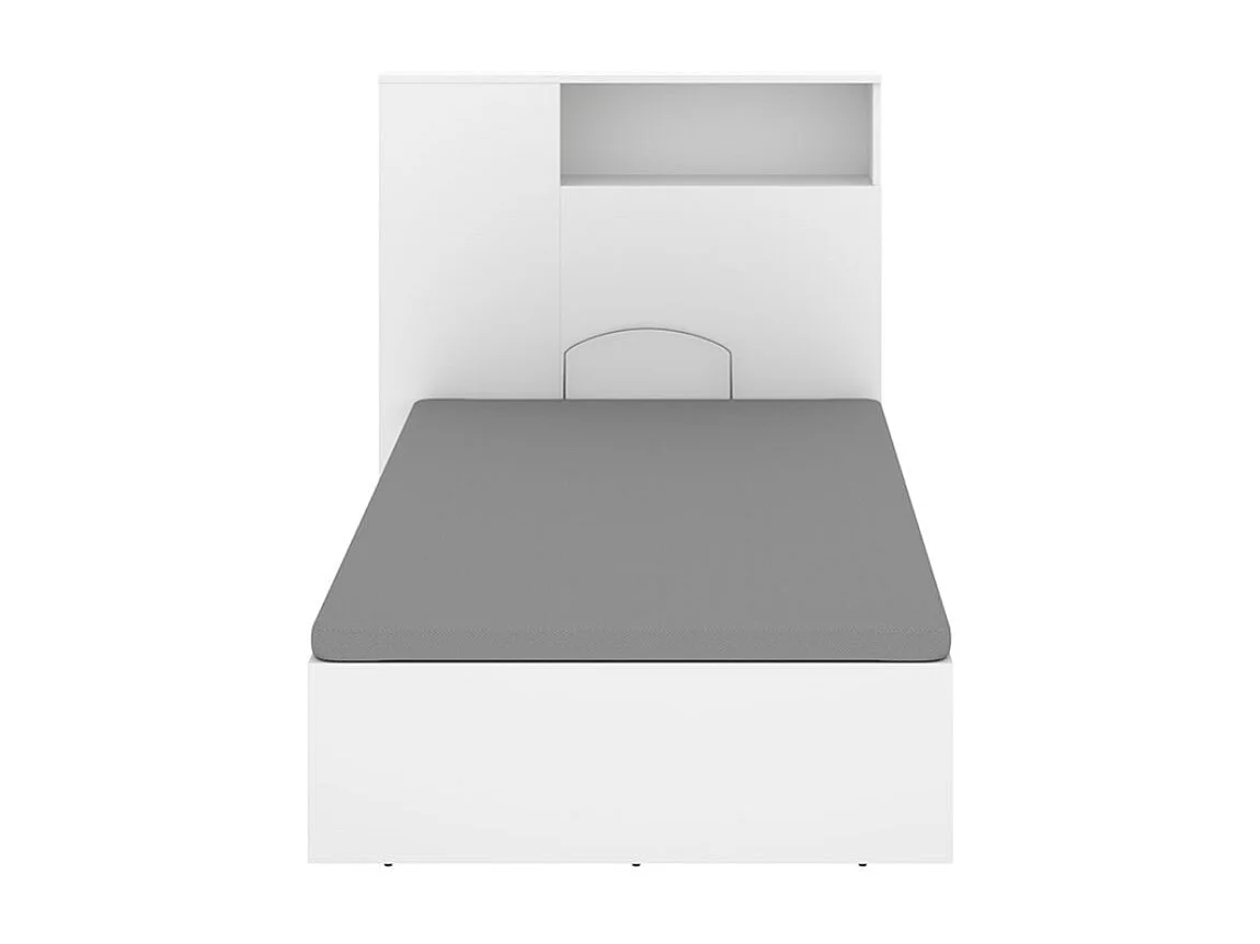 Conjunto de dormitorio Ten cabecero con canapé abatible blanco 95x90x213,4 cm