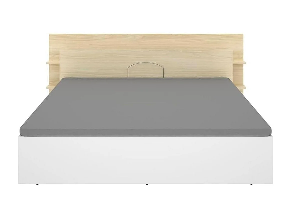 Composición de dormitorio Pack Tori cabecero con canapé natural/blanco 73x181,2x213 cm