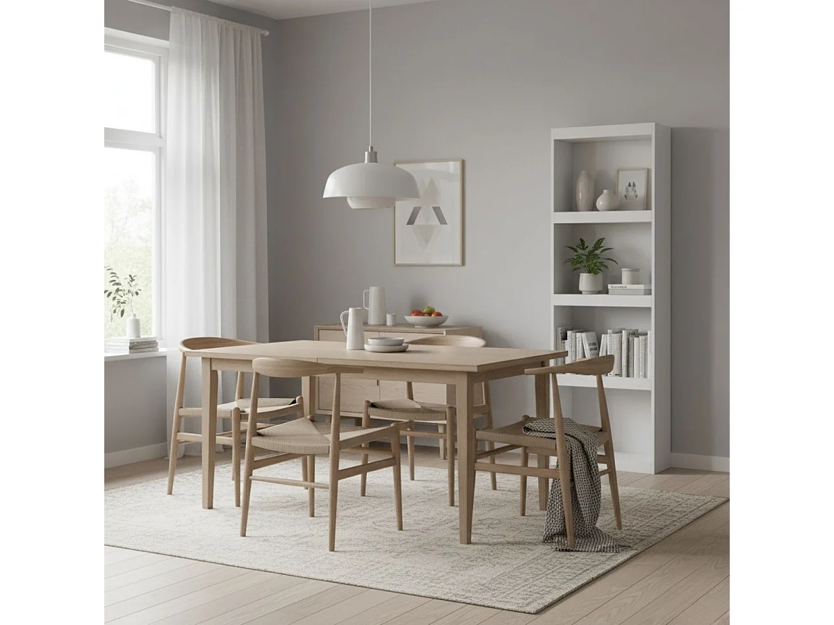 Estantería Talio 4 niveles blanco mate 180,5x60x25 cm