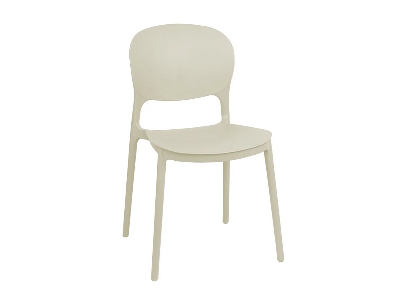 Silla de exterior Onega beige 78,5x38x49 cm