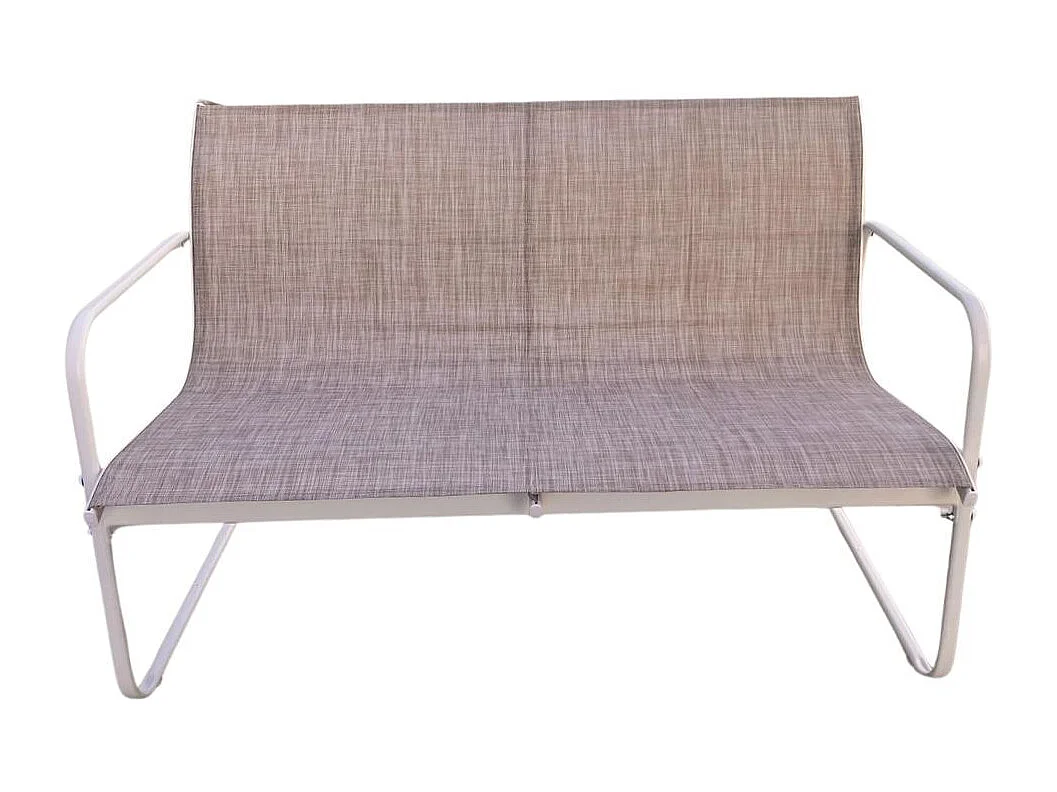 Conjunto de jardín Lazio 4 piezas blanco/natural