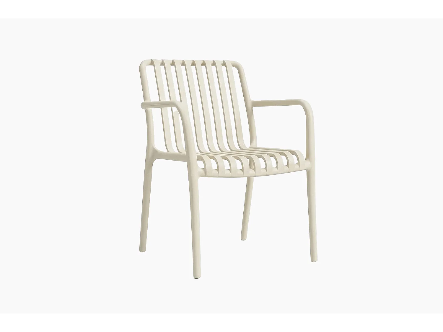 Chaise de jardin - blanc crème plastique - MIAVA