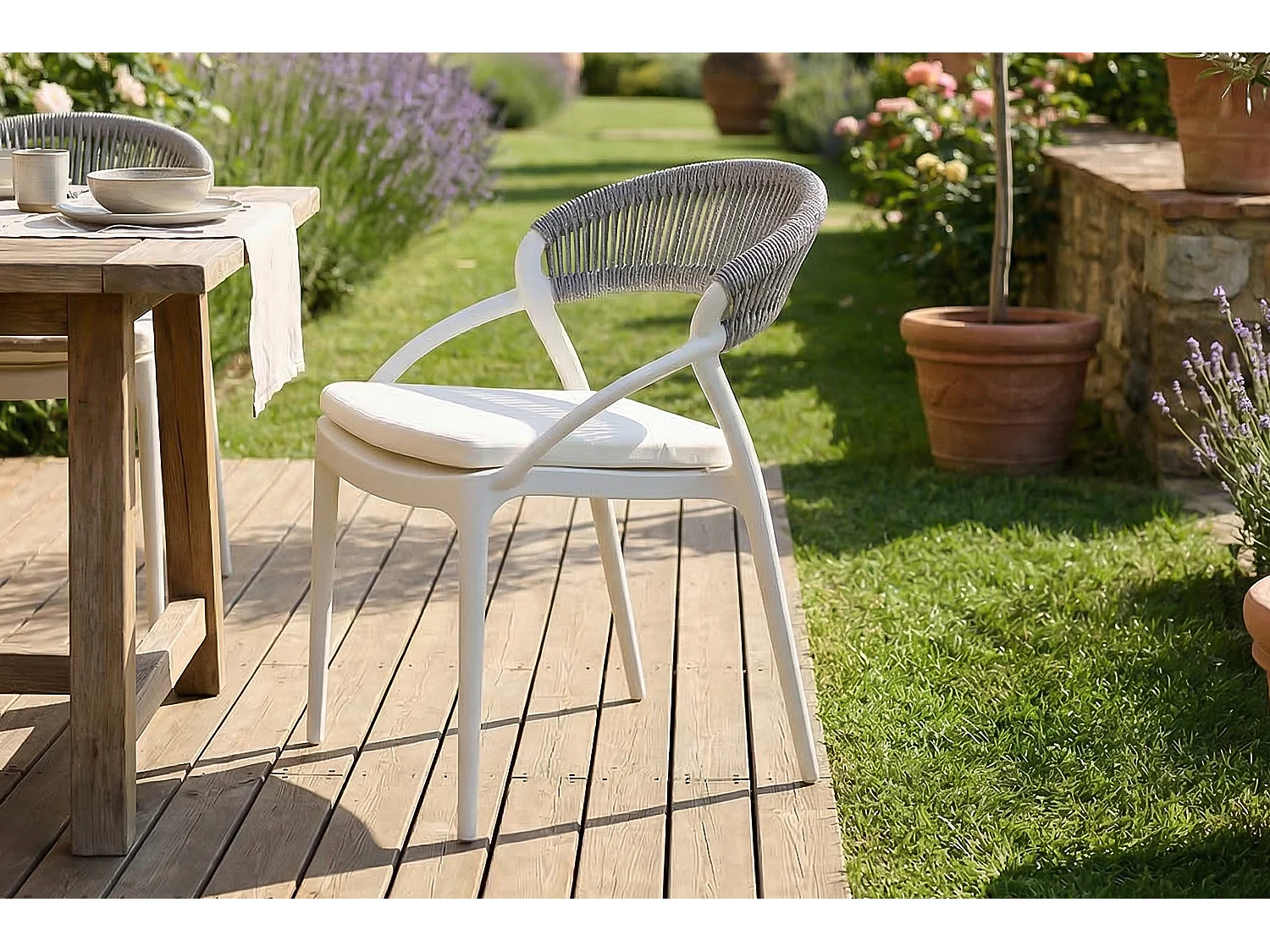 Chaise  - Gris plastique - KISO