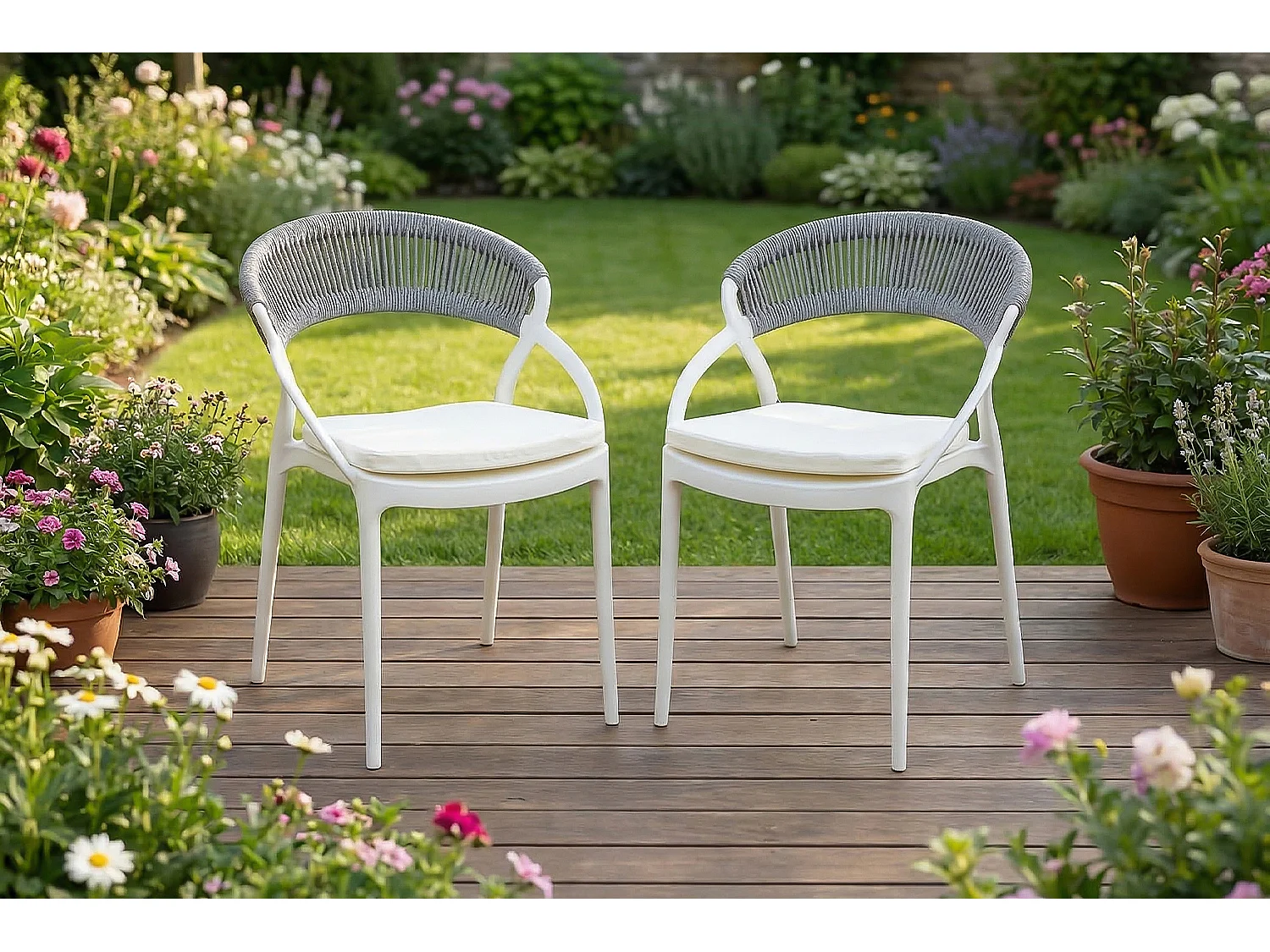 Chaise  - Gris plastique - KISO