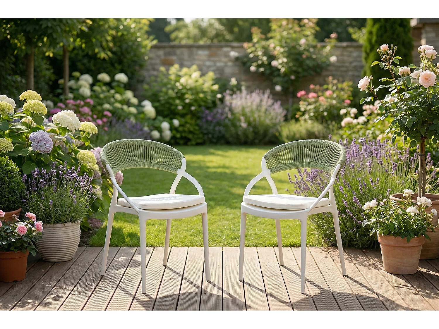 Chaise - Vert plastique - KISO