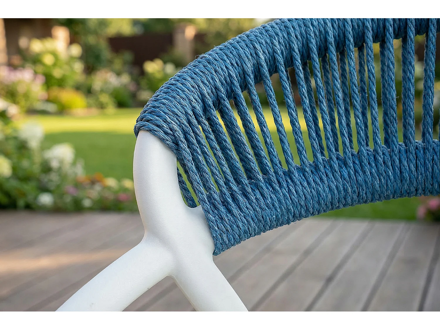 Chaise de jardin - Bleu plastique - KISO