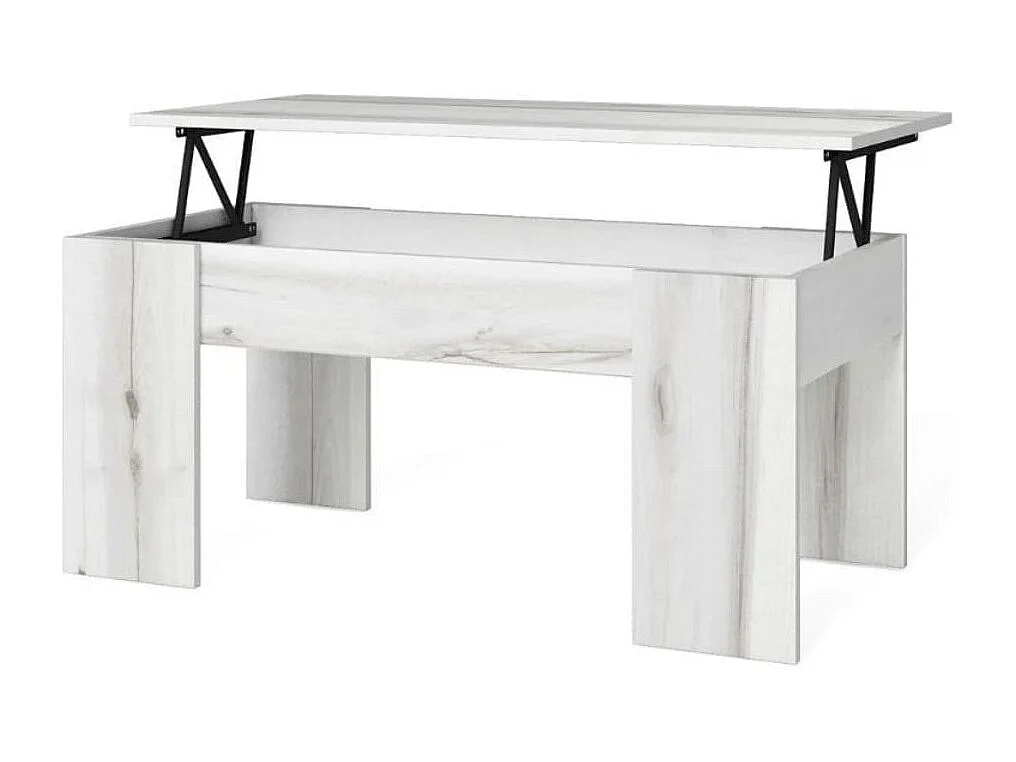 Mesa de centro Gala elevable albo 45x100x50 cm