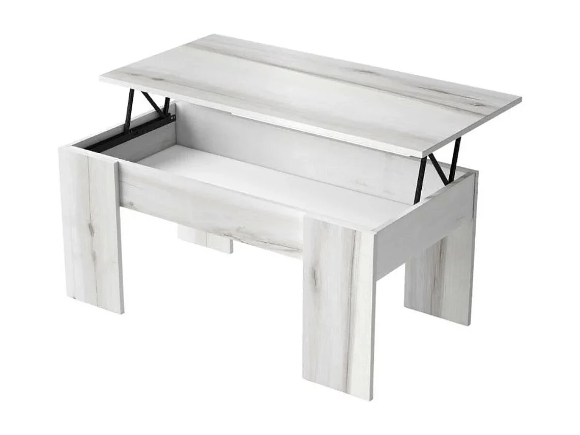 Mesa de centro Gala elevable albo 45x100x50 cm