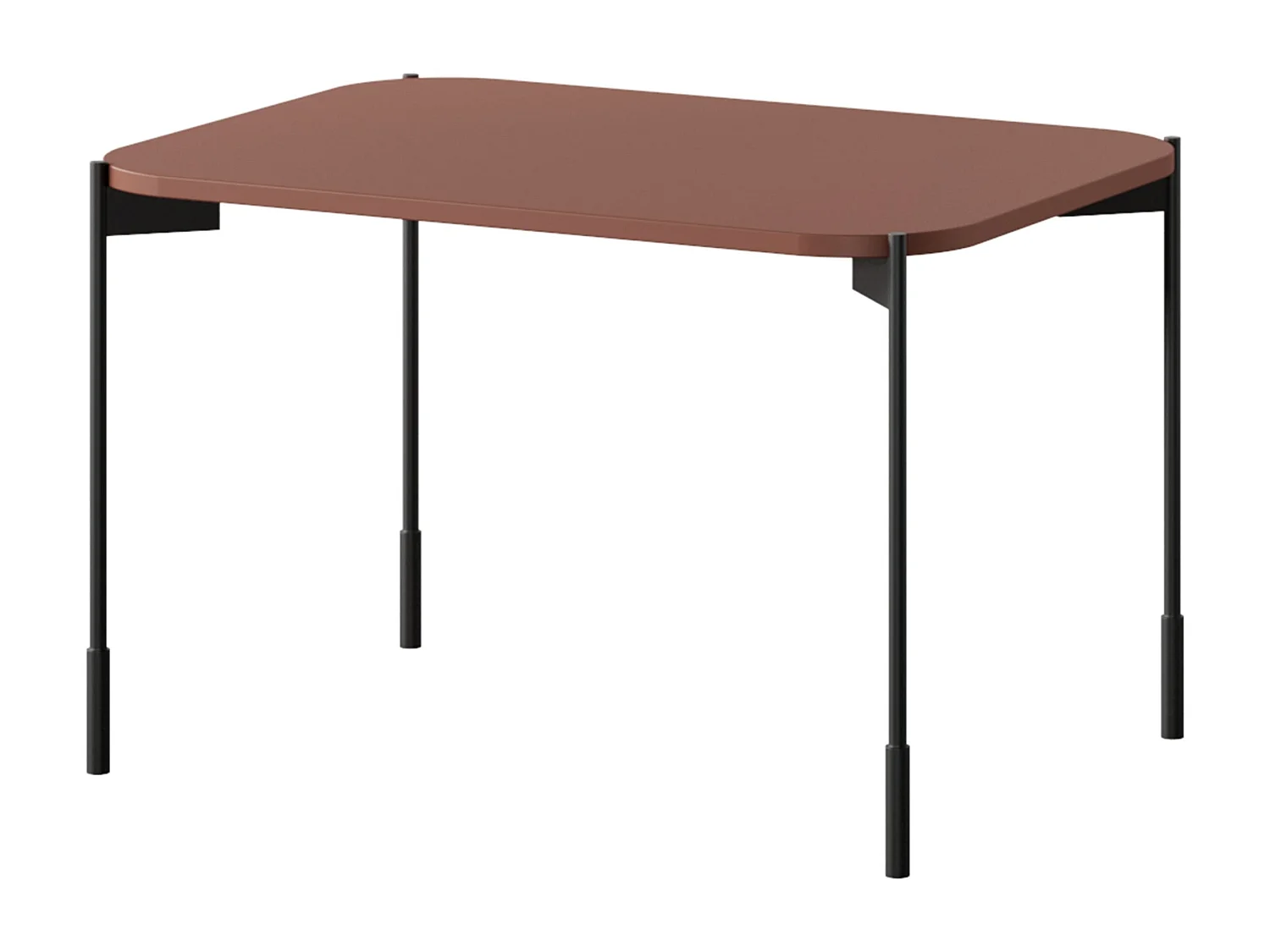 Table basse rectangulaire avec pieds en métal