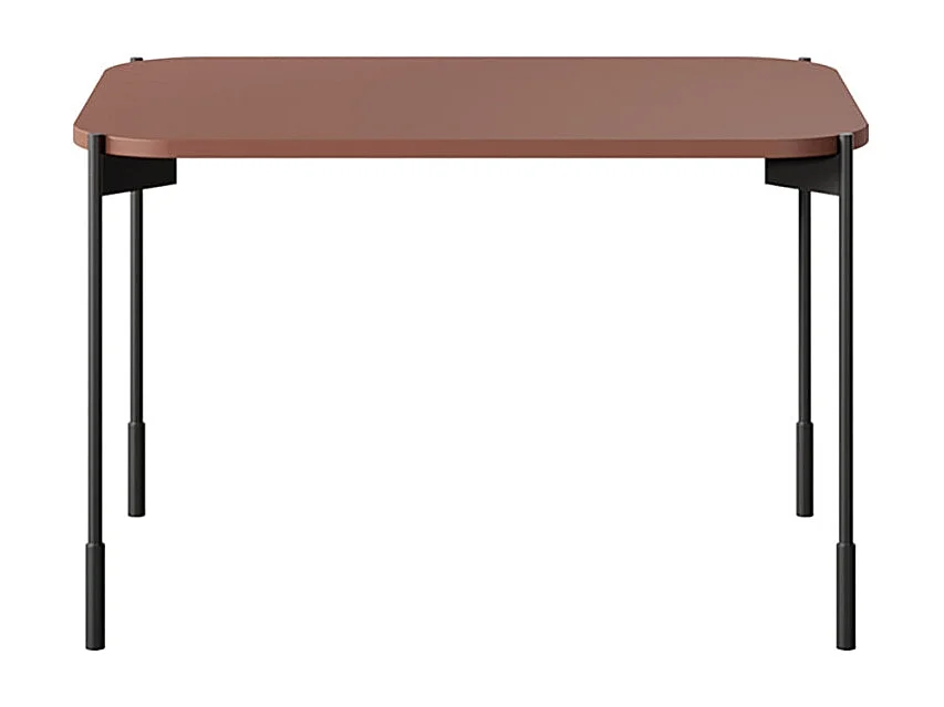 Table basse rectangulaire avec pieds en métal