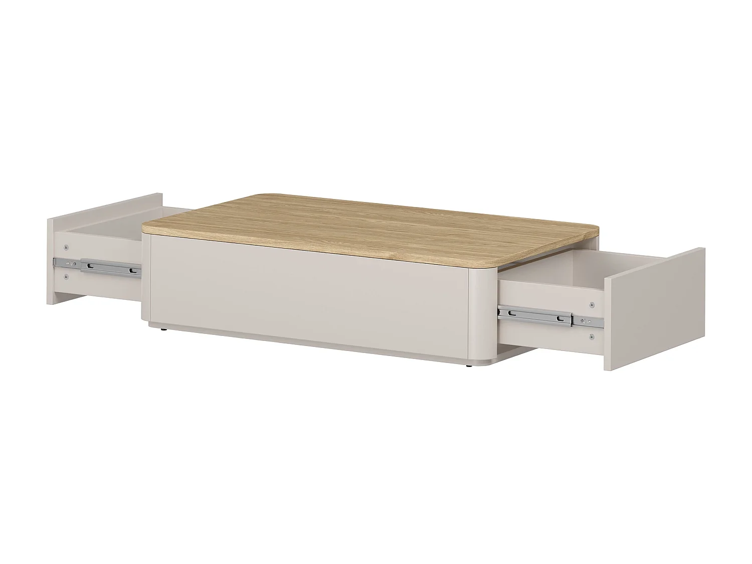 Mesa de centro Elivo com 2 gavetas