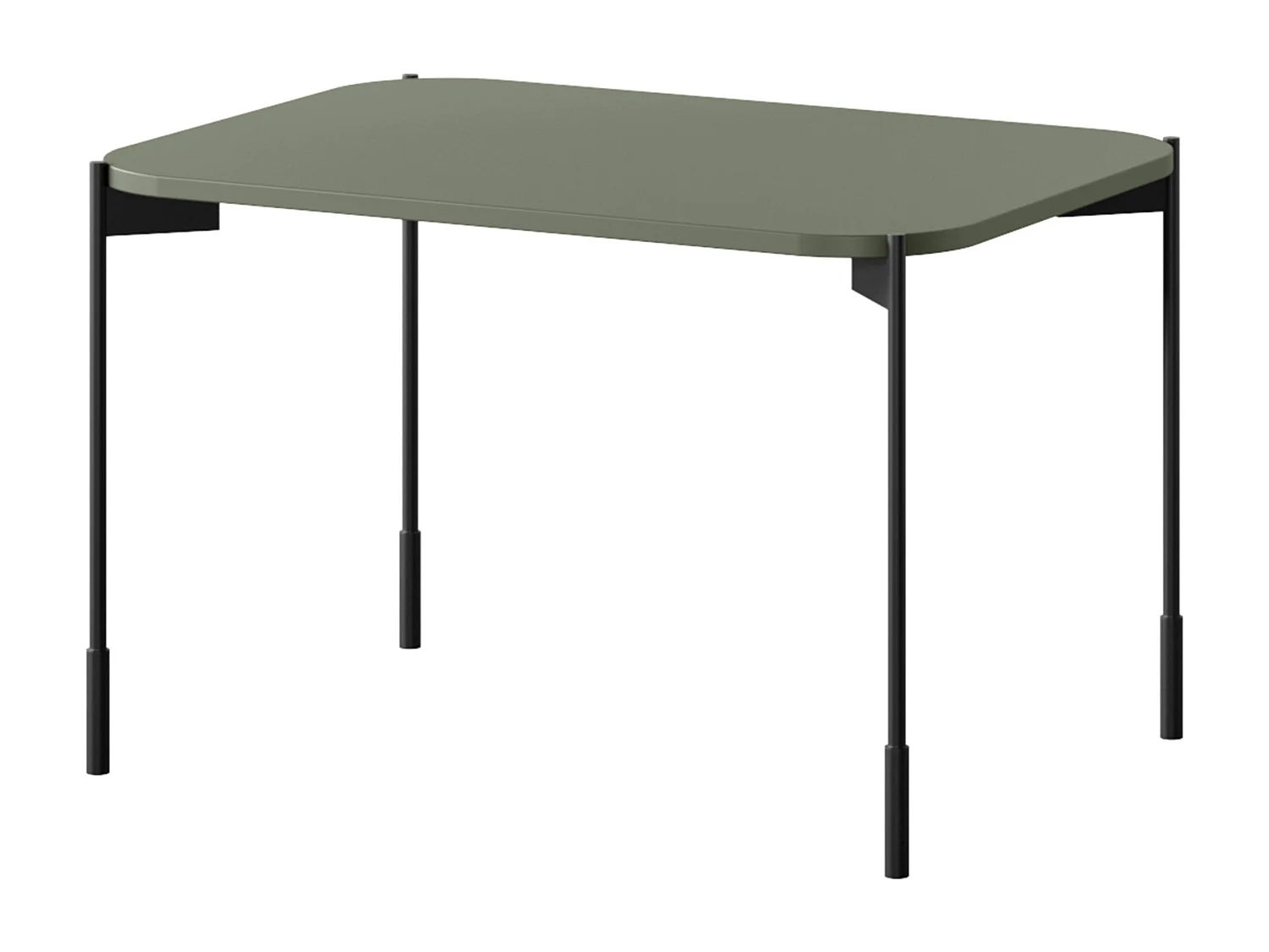 Lage rechthoekige tafel met metalen poten