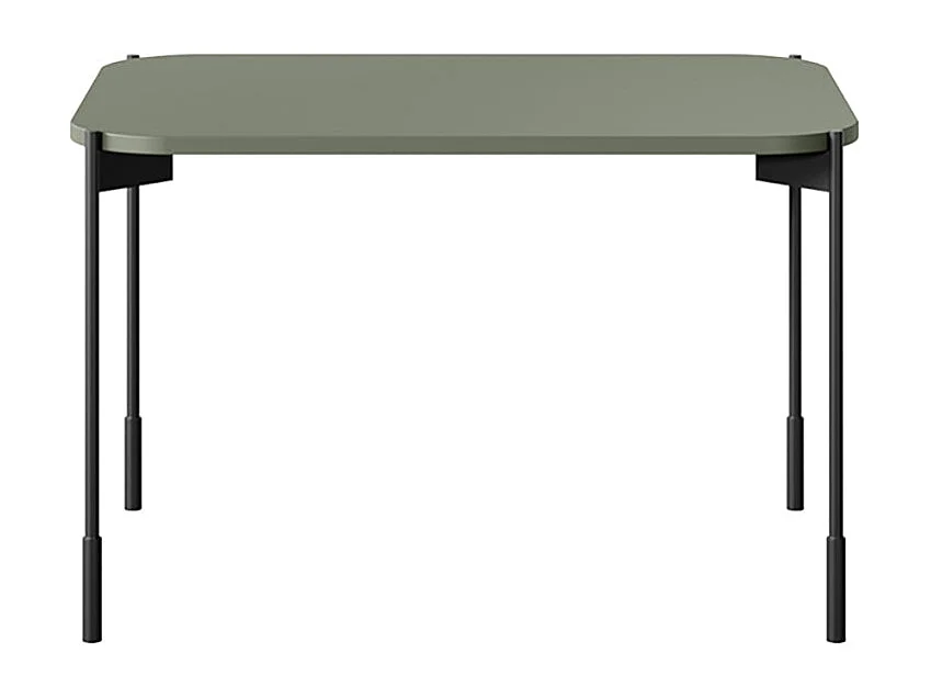 Lage rechthoekige tafel met metalen poten