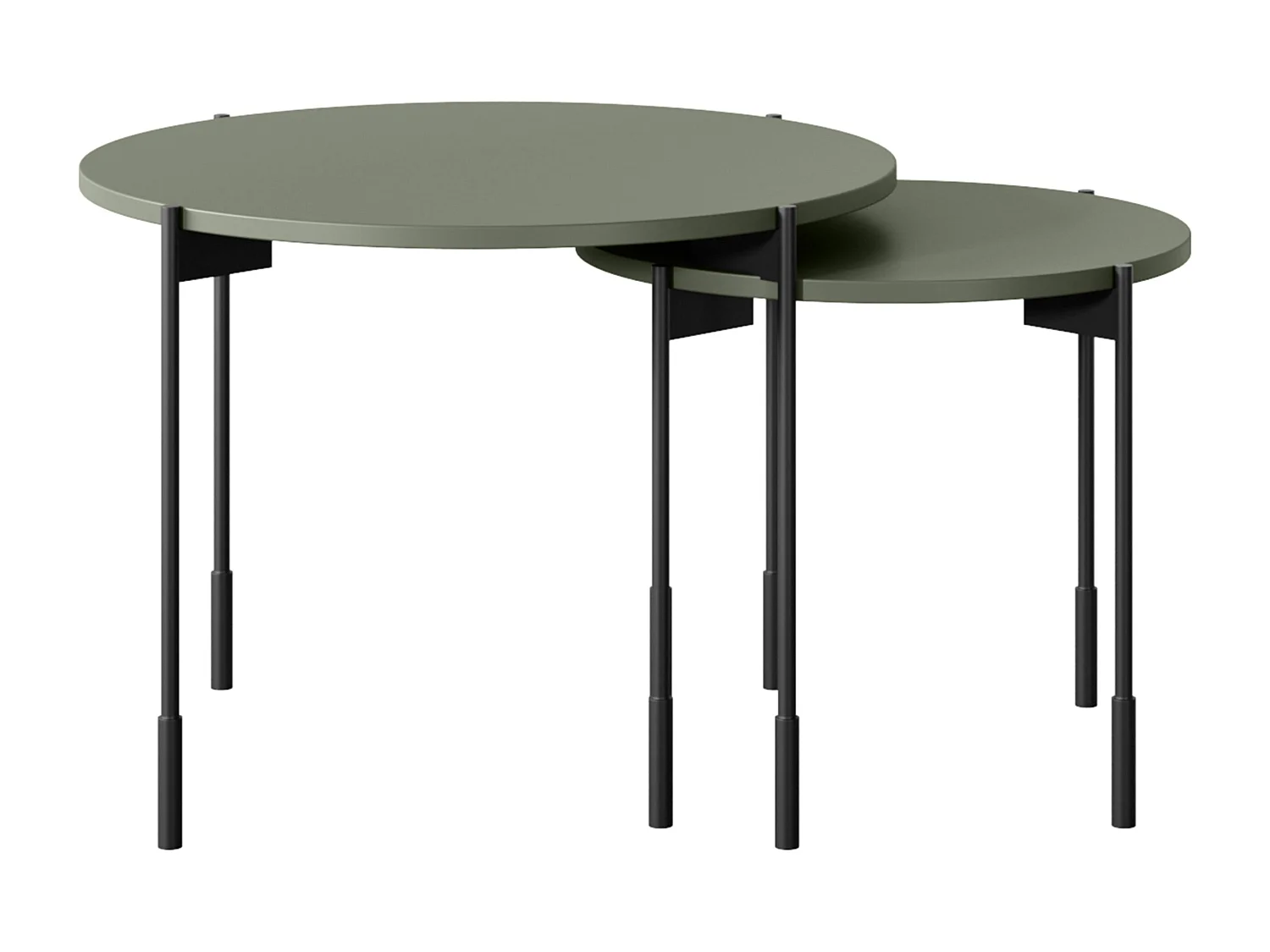 Ronde tafel met metalen poten