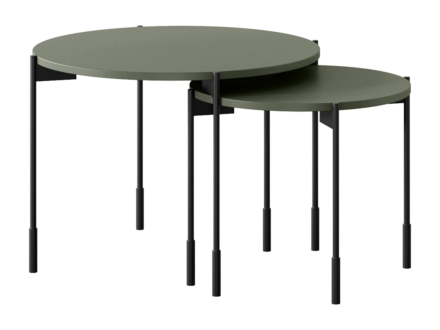 Ronde tafel met metalen poten