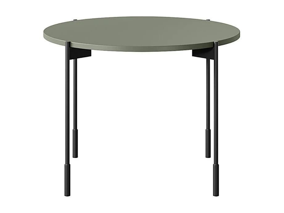 Ronde tafel met metalen poten