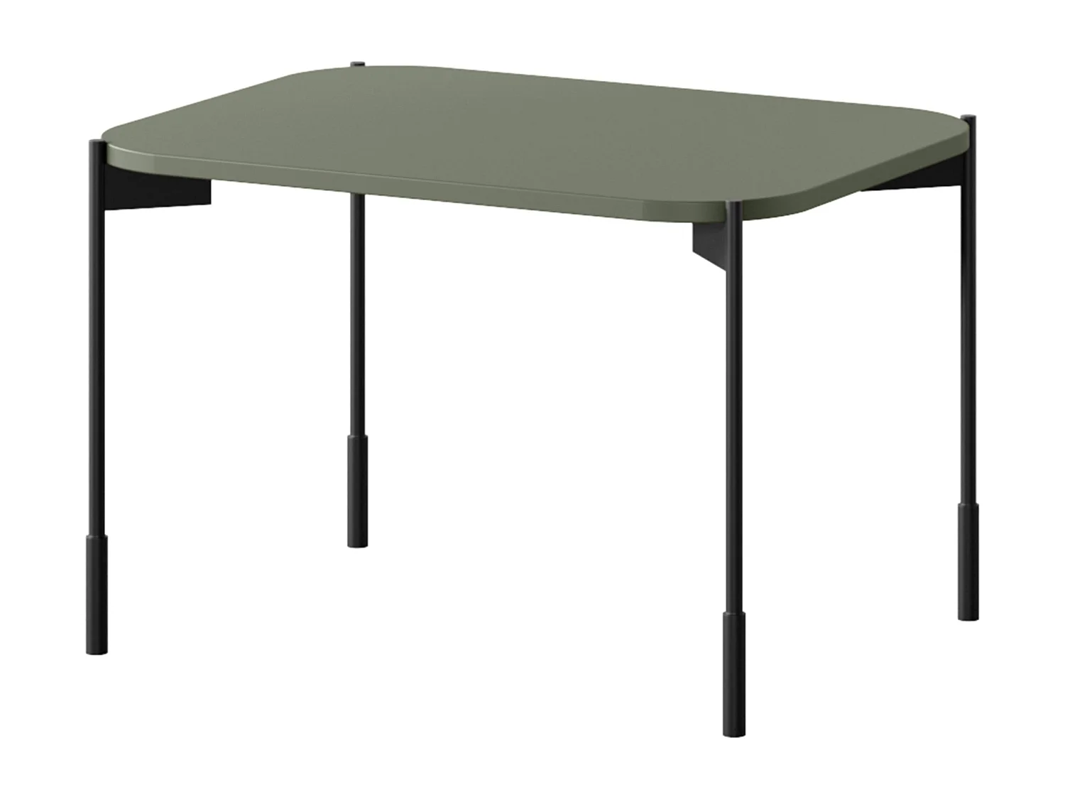 Lage rechthoekige tafel met metalen poten